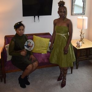 Silk Green J Crew Cocktail Dress